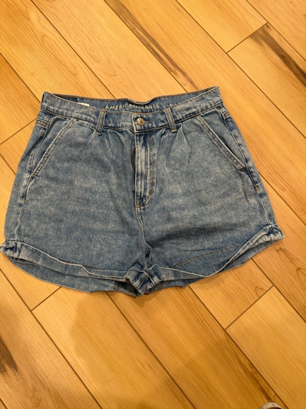 American Eagle Outfitters Light Blue Denim Jean Shorts